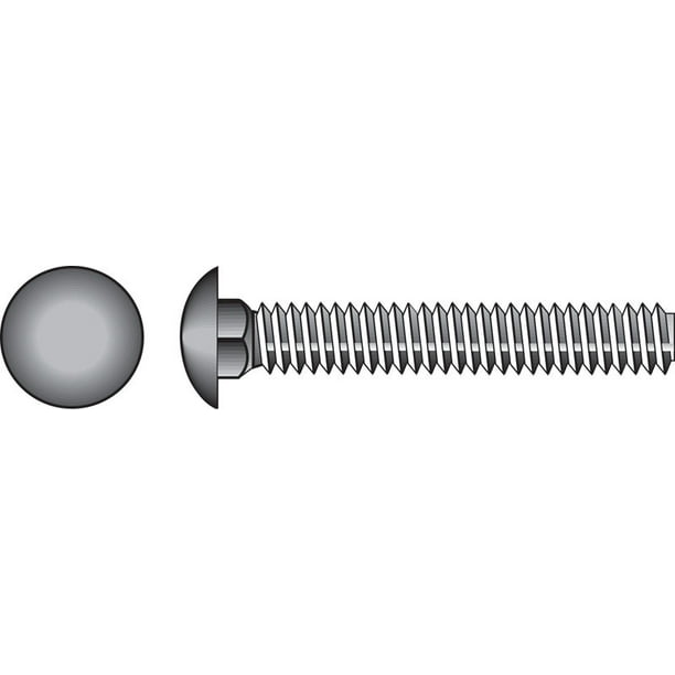 5/16 x 5-Inch Hillman 832590 Stainless Steel Carriage Bolt 25-Pack 